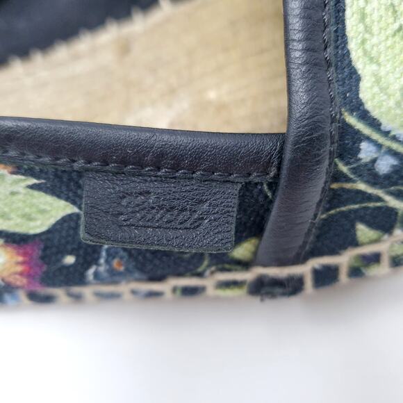 GUCCI Canvas Flora Knight Print Nero Flat Espadrilles Black Size 36.5 US 6.5 - Picture 9 of 16